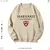 Sudadera con estampado negro de la Universidad de Harvard on internet