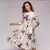 Vestido de manga a 7/4 estampado - tienda en línea