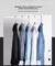 Camisa cálida elástica sin hierro de Color sólido con forro polar grueso, Top