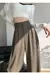Pantalones largos de cintura alta para mujer, - buy online