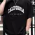 Camiseta holgada informal para hombre cuello dedondo