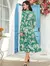Vestido con cuello V y manga larga - Shop Dr.DJ