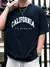 Camiseta holgada informal para hombre cuello dedondo - tienda en línea