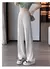 Traje caqui de cintura alta para mujer