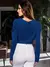 Blusa de manga larga fruncida