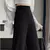 Traje caqui de cintura alta para mujer