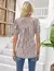 Blusa plisada de manga corta en internet