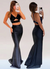 Falda Brillante Negra Corte Sirena - Elegancia y Estilo - comprar online