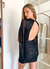 Imagen de Vestido Corto de Lentejuelas con Falsamanga Elegante