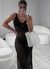 Vestido Calado de Playa Negro - Elegante y Fresco - comprar online