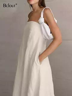 Vestido Longo Cáqui - Amora Store