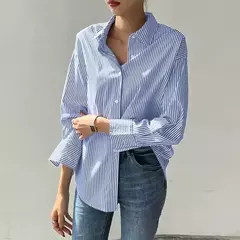 Camisa Casual Olivia - Listrada com Manga Longa