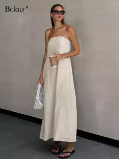 Vestido Longo Cáqui - comprar online