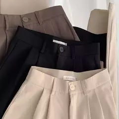 Calça Casual Valentina - Pernas Largas e Cintura Alta