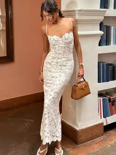 Vestido Longo Floral Isabella - Amora Store