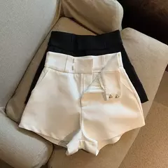 Short Casual Bianca - Lantejoulado com Cintura Média - Amora Store