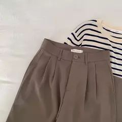 Calça Casual Valentina - Pernas Largas e Cintura Alta - loja online