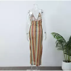 Vestido Isabela - Gola V e Alça de Espaguete