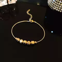 Pulseira Ajustável de Zircão Brilhante Aço Inoxidável - comprar online