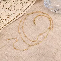 Colar Lariat Banhado a Ouro – Elegância em Camadas para Mulheres Modernas ?? ? Design Sofisticado e Ate - comprar online