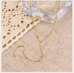 Colar Lariat Banhado a Ouro – Elegância em Camadas para Mulheres Modernas ?? ? Design Sofisticado e Ate - Amora Store