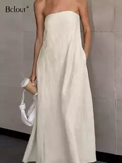 Vestido Longo Cáqui - comprar online