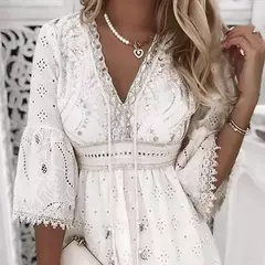 Vestido Branco em Renda na internet