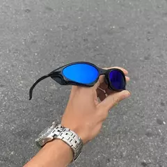 PENNY CARBON LENTES AZUL ESCURO + SIDE BLINDER PRETO