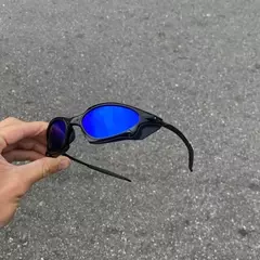 PENNY CARBON LENTES AZUL ESCURO + SIDE BLINDER PRETO na internet