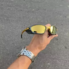 JULIET CORVETTE LENTES GOLD + SIDE BLINDER CINZA