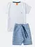 Conjunto Infantil Masculino Básico Listrado