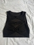 Top negro hebillas talle S
