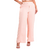 Calça Pantalona + Cropped Conjunto Feminino Rosa - loja online