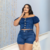Short Jeans Cós Alto Com Lycra Plus Size na internet