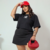 Cropped Preto Plus Size Feminino 100% algodão - MM Moda Feminina Plus Size