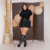 Short saia jeans plus size com abotoamento frontal na internet