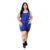 Conjunto fitness top e bermuda de academia plus size