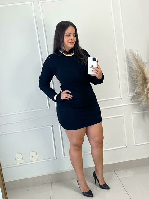 Vestido Plus Decote nas costas