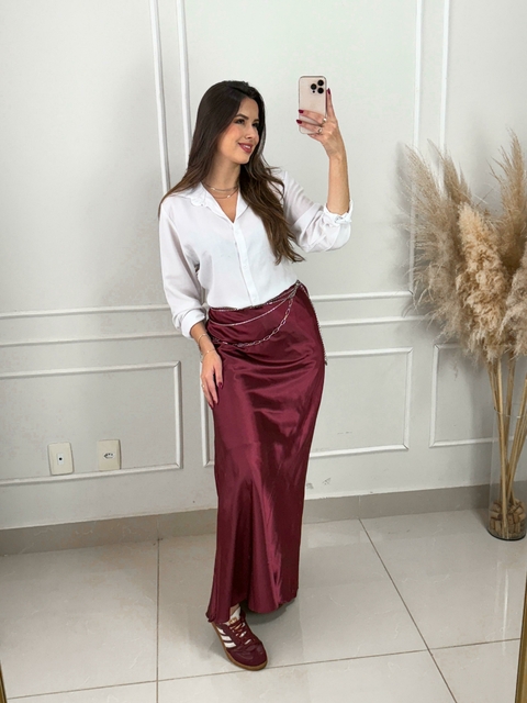 Saia Longa de cetim - comprar online