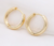 Aretes de Oro Hoop Lady Elegante