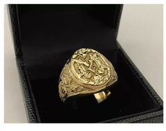 Anel Letra M Estilizado Ouro 18k - comprar online