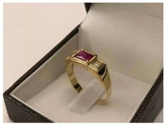 Anel Masculino Styllus Ouro Amarelo 750 Zircônio na internet