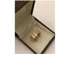 Anel Selo Oração Pai Nosso, Ouro 750, Diamante, Styllus - comprar online