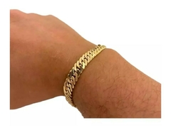 Pulseira Glumet Duplo Luxo Ouro Amarelo 18k Médio