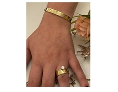 Anel Solitário De Ouro18k Noivado E Casamento - comprar online
