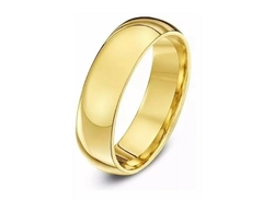 Aliança De Ouro Casamento 18k 750 Legítimo 5,0mm Largura 4g