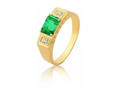 Anel Formatura Esmeralda Ouro 18k Styllus Joias na internet