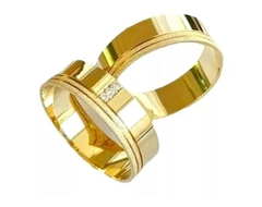 Alianças Ouro 18k E Diamantes - styllus joias