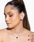 Conjunto de colar e brinco com esmeralda na internet