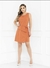 Vestido em Linho c/ detalhe de Transpassado Casual